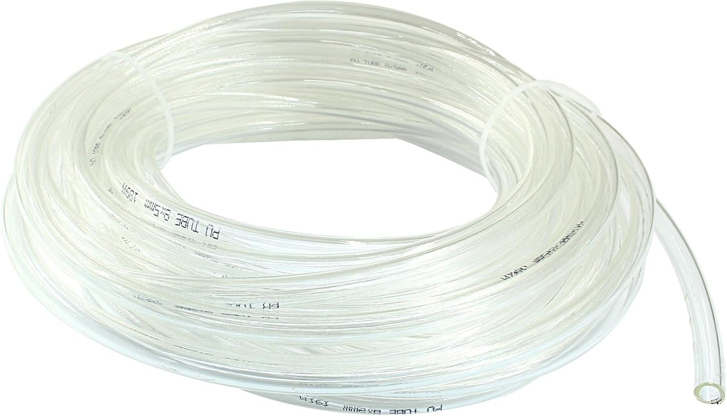 Tubería neumática PU 0.315x0.197pulg compresor 32.8ft transparente