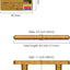 10 Tiradores Latón Antiguo 3" para Gabinete Cocina