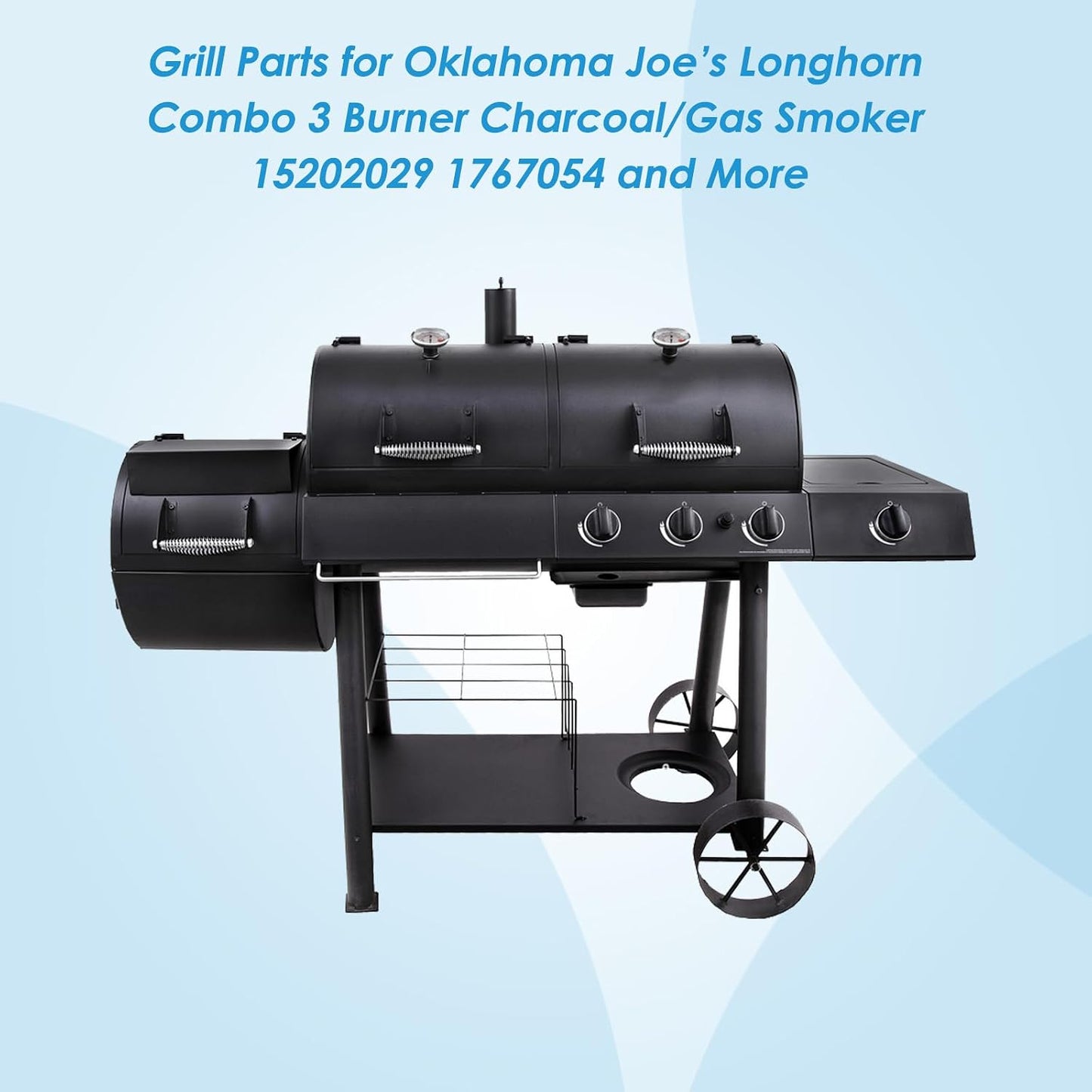 Pzas repuesto parrilla Oklahoma Joe 3 quemadores