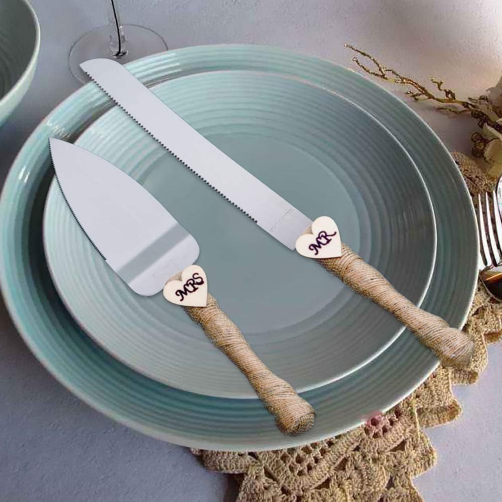 Set cuchillos servidores tartas boda pizza