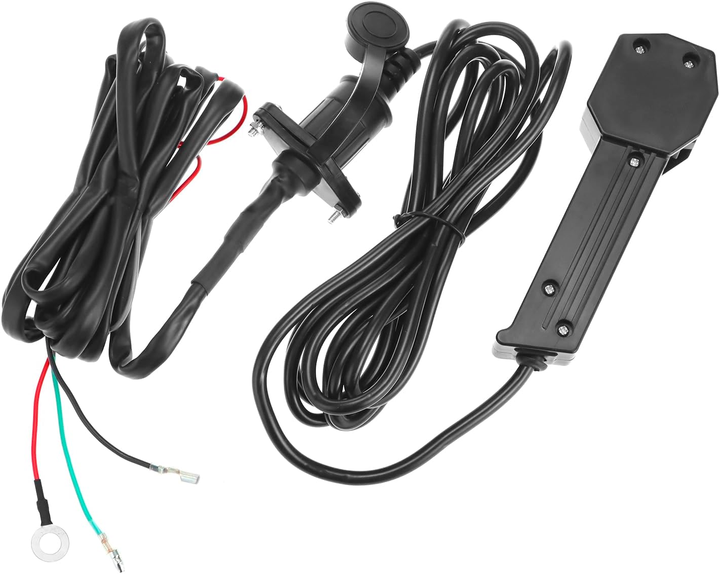 Cabrestante 12V ATV/UTV con control remoto cable 16"