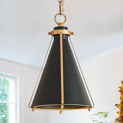 Lámpara colgante moderna con cono metal cocina