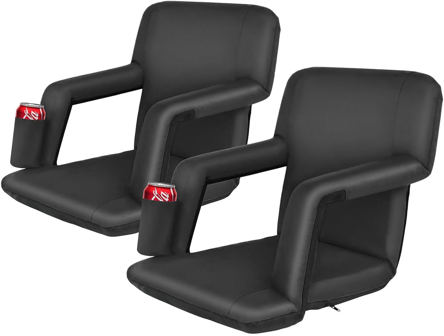 Asiento estadio ajustable con reposabrazos 2 Pzas