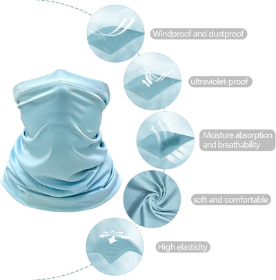 6 Pzas Polainas Refrescantes Cuello Transpirable Hombres Mujeres