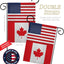 Bandera jardín Canadá EE.UU. decoración patio
