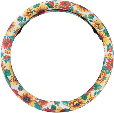 Funda volante mujer diseño flores girasol