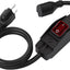 Cable extensión exterior 3 clavijas con interruptor negro