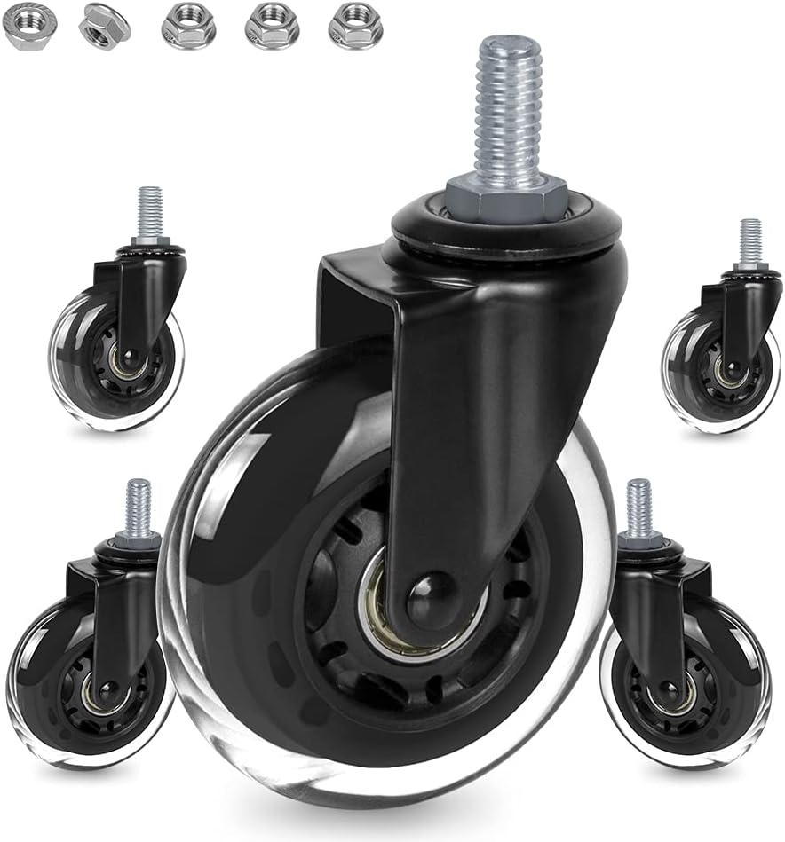 Ruedas giratorias 3pulg para silla oficina