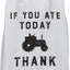 Toalla cocina granja 28x28pulg if you ate today thank a farmer