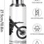 Botella agua acero inox 18/8 22oz con popote fitness