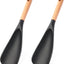 Set 2 cucharas silicona mango madera antiadherente