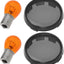 Kit 2 cubiertas lente señal giro motocicleta Harley-Davidson 00-22