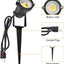 Foto luz LED exterior estaca metal 5W 3000K blanco cálido