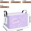 Cesta rectangular para ropa sucia niños impermeable morado