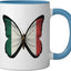 Taza Cerámica Bandera Italia Azul/Blanco