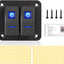 Interruptor basculante impermeable 12v/24v para barco coche