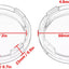 2 Cubiertas Lente Luces Harley Sportster Touring 883 Amarillo