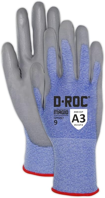 Guantes trabajo poliuretano tactil 12 pares talla 9/L