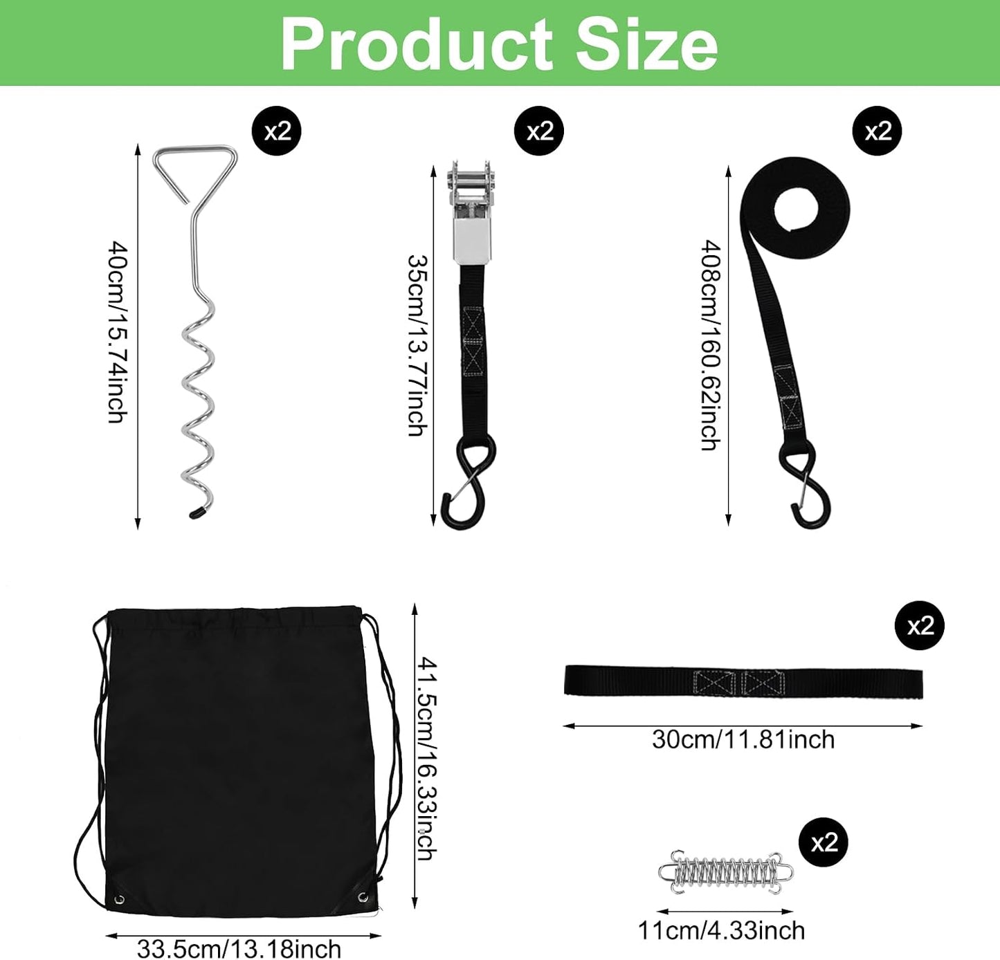 Kit amarre toldo autocaravana anclaje