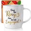 Taza de café divertida con frase de compromiso regalo para pareja navidad aniversario