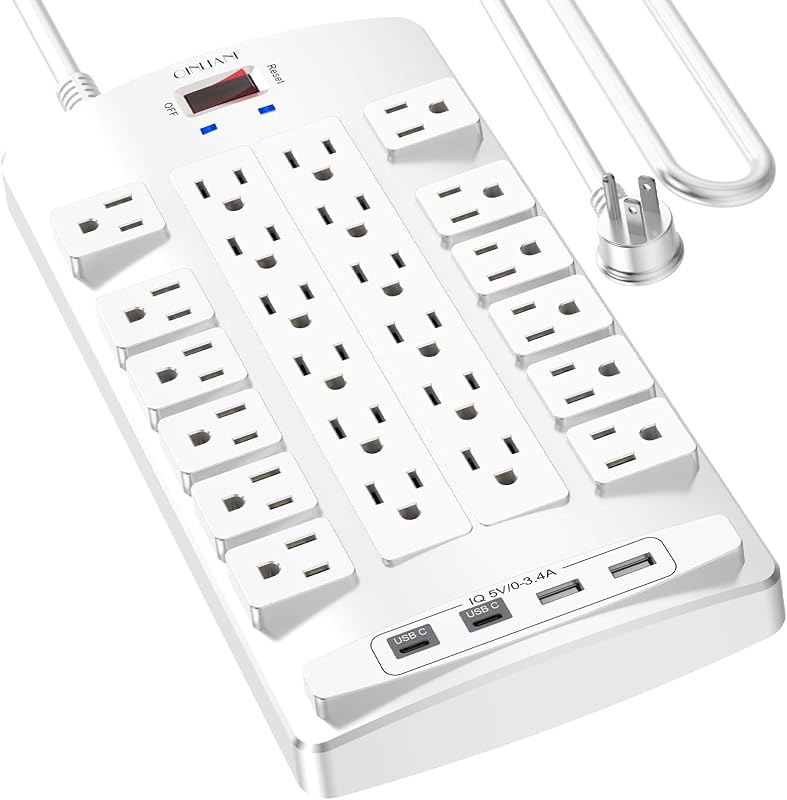Regleta alimentación 10pies 4puertos USB 1875W