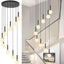 Candelabro negro 9 luces cristal mediados siglo
