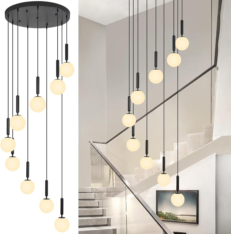 Candelabro negro 9 luces cristal mediados siglo
