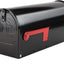 Buzón exterior metal galvanizado negro 20x8.7x6.7"