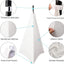 Funda soporte altavoz trípode 360° lycra con bolsa 2unid blanco
