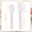 Set 10 cucharas caviar mango redondo artesanal 2.75pulg