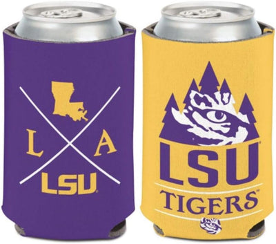 Enfriador de latas 12oz 2 caras LSU Tigers