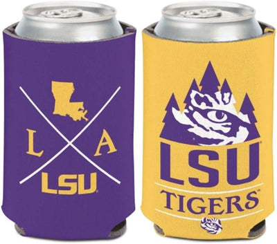 Enfriador de latas 12oz 2 caras LSU Tigers