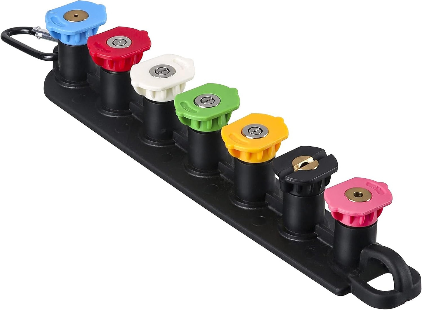 Juego 7 puntas boquilla lavadora presión 1/4pulg 4000psi
