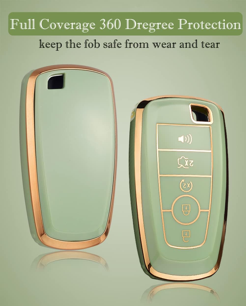 Funda llave Ford TPU suave protección completa negro