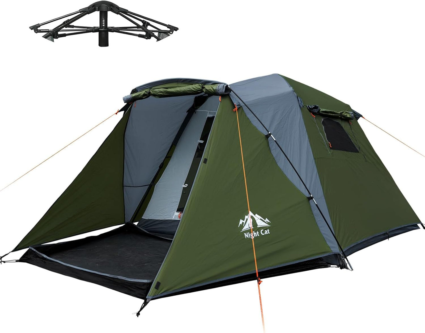 Tienda campaña cabaña 3 personas doble capa impermeable