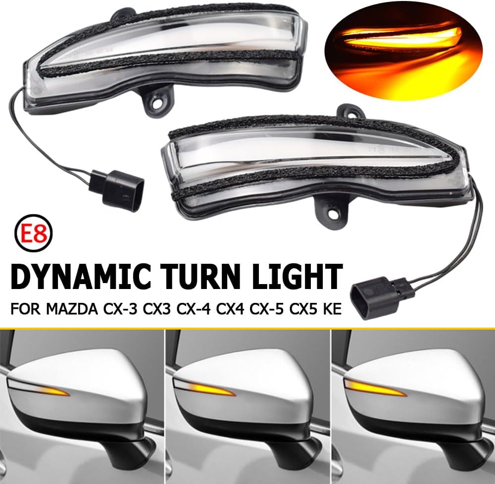 Luz intermitente LED dinámica giro Mazda CX-3 CX-4 CX-5 16-18 amarilla