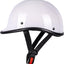 Casco motocicleta vintage perfil bajo media cara aprobado