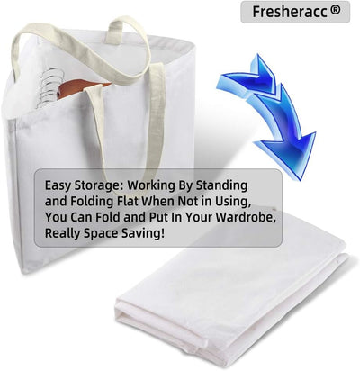 Bolsa organizadora de perchas triangular con asas