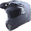 Casco Motocross Jóvenes Negro Mate Gafas Guantes Esqueleto