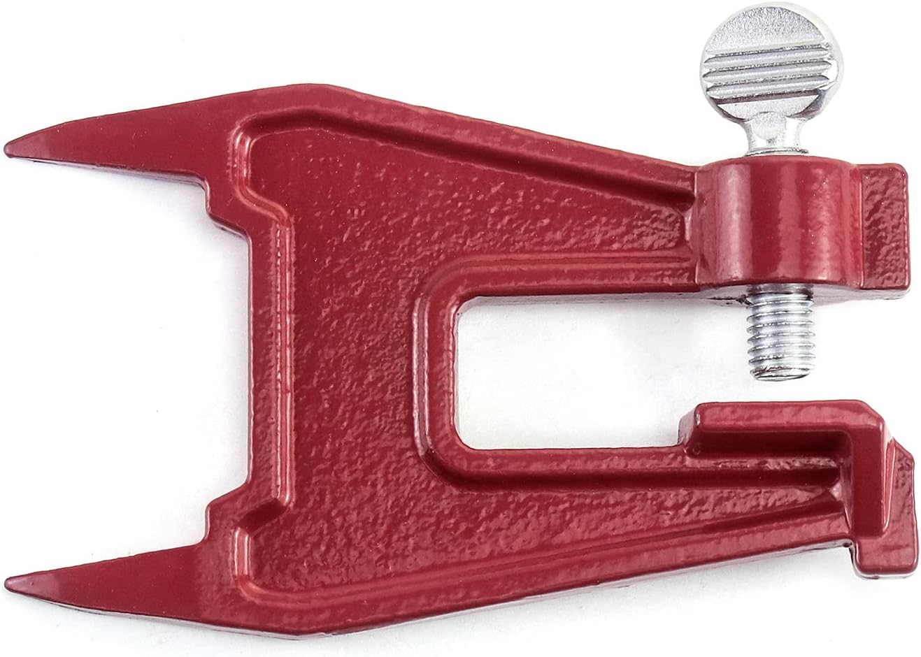 Tornillo banco para afilar motosierra rojo