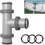 Conector manguera piscina junta en T 1.5" para filtro