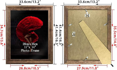 Set 2 Marcos Fotos Madera para Mesa o Pared