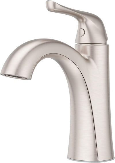 Llave fregadero baño 1 manija níquel cepillado
