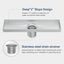 Drenaje ducha 12pulg níquel cepillado acero inox SUS304