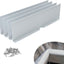 4 Protectores salpicaduras aluminio plegables plateado