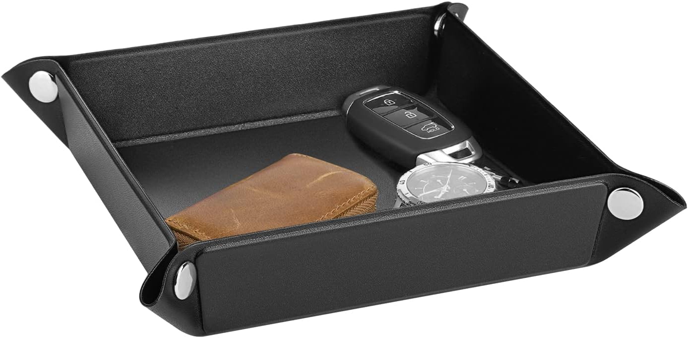 Bandeja multiuso piel sintética para llaves joyas y teléfono