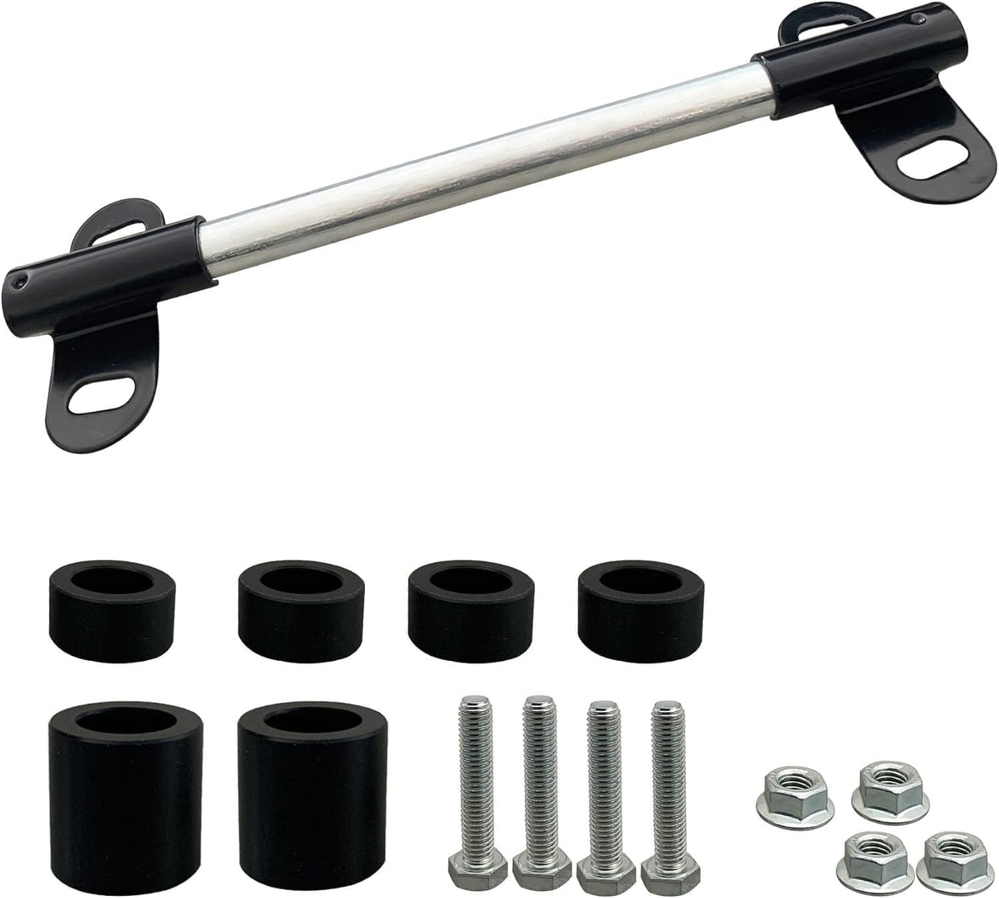 Set soportes eje carretilla 5/8" repuesto 10" POM
