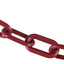 Cadena barrera plástica carmesí 2pulg 100ft