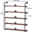 Estante industrial hierro 5 niveles 48" para libros