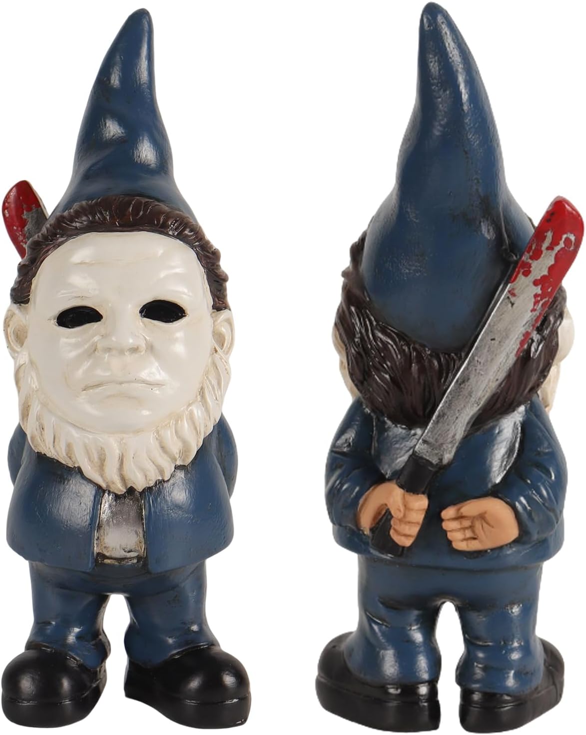 Gnomo Halloween decoración hogar cesta Boo azul